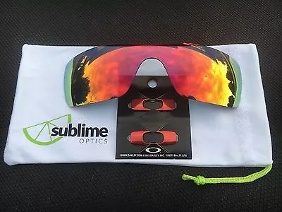 OAKLEY BATWOLF METALLIC RED Icons W/POLARISED RUBY SUBLIME OPTICS Lense SPECIAL$ • $65