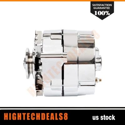 $70 • Buy Alternator For Chrome BBC SBC Chevy Rod GM 1 Wire 1975-1985 12V 110Amp One Wire