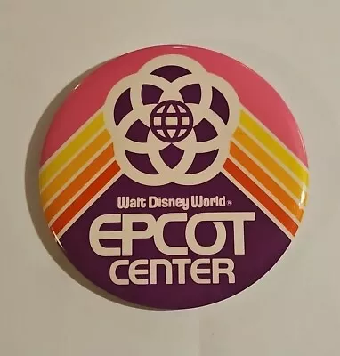 Vintage 1982 Epcot Center Large Pinback Button Walt Disney World Grand Opening  • $14.95