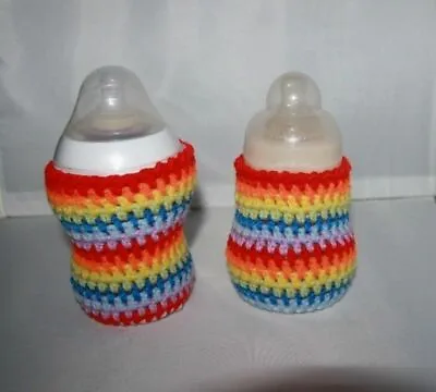 Handmade Crochet Baby Bottle COVER / PERSONALIZED  • £5.49