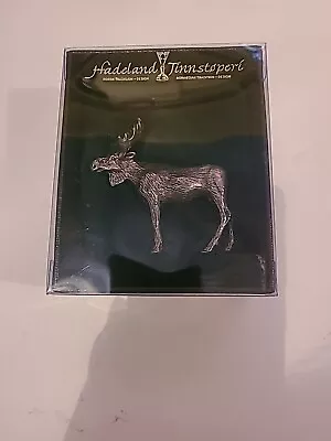 Hadeland Tinnstoperi Moose Moose Pewter Figurine Norwegian Tradition  7.1 Cm • $39