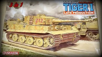 DRAGON 1/35 6253 Tiger 1 Late Production  Pz.Kpfw. VI Ausf. E - Sd.Kfz. 181 • $75.98
