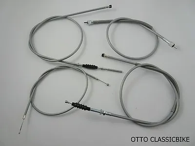 HONDA C200 CA200 C201 CD90 Throttle / Clutch / Speedometer  Brake Cable Grey Set • $25.85