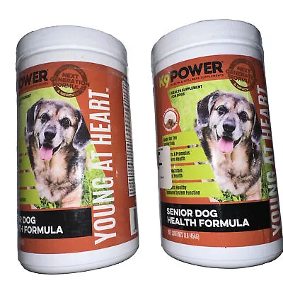 Two - K9 POWER Supplements Senior Dog  Formula For Dogs 1 LB Exp 5/2025 • $57.99