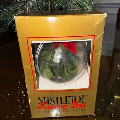 Nurserymen's Exchange 1995 Mistletoe Kissing Ball Christmas Ornament In Box SFO • $24.99