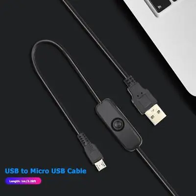 Micro USB Cable Charger Power Supply USB Cord W/ On/Off Switch For Raspberry Pi • $11.99