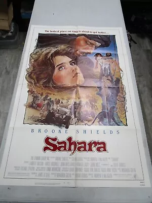 Vintage 1983 Movie Theater Poster *SAHARA*  27  X 41  Brooke Shields • $9.99