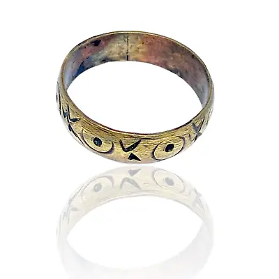 Ancient Gold Color Celtic Dragon Wedding Band Ring Stainless Steel Viking Ring • $0.99