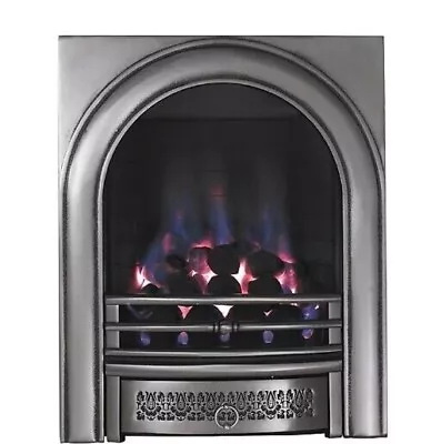 Focal Point Arch Chrome Effect Manual Control Gas Fire • £249.99