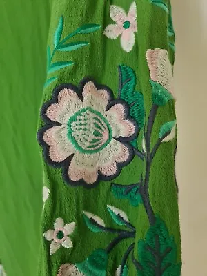 Sportsgirl Green Embroidered Kimono Duster Jacket • $35