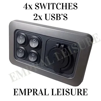 Campervan 12v 24v USB Socket Light Switches Appliance Switches Motorhome Caravan • £21.99