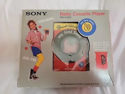 Vintage Sony Walkman WM-F3030 My First Cassette Player Please Read • $69.99