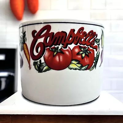 Vintage 1997 Campbell’s Soup Mug Gibson Checkered Vegetable Design LG Size Cup • $6.49