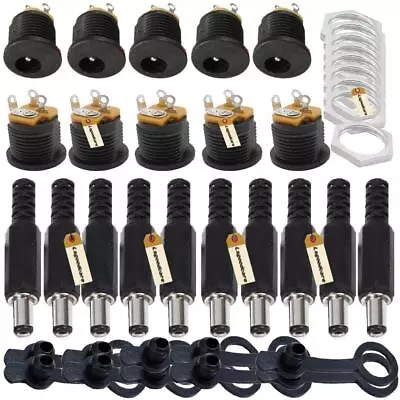 5.5MM X 2.5MM 10Pack Male DC Power Plug Power Jack Adapter Connector&5.5MM X ... • $16.76