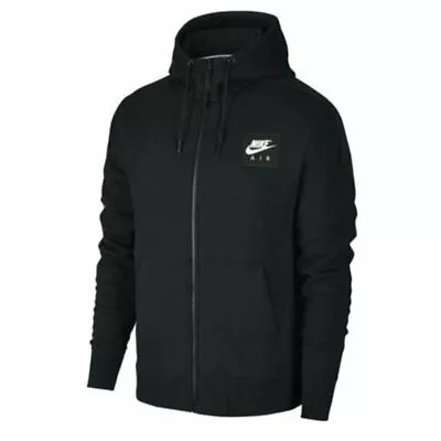 Nike Mens Black Pullover Jacket Hoodie Seasonal Drew Peak Casual Hoody Zip New • £36.99