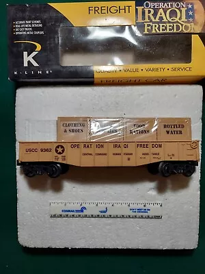 K-line #9362 Operation Iraqi Freedom Gondola With Crates • $25