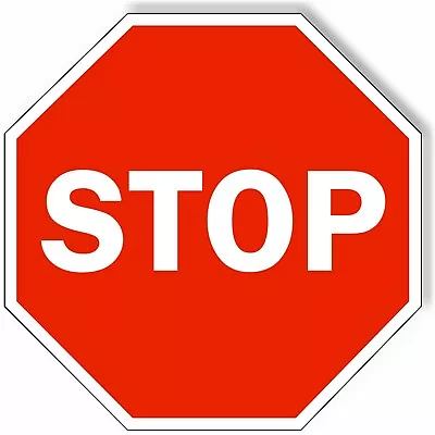 $36.99 • Buy Red STOP Sign Safety Traffic  Metal Outdoor Sign PARKING SIGNAGE