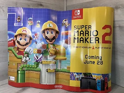 Super Mario Maker 2 3ft Display Nintendo Sign Poster 3ft X 2ft - 35in X 26in • $80