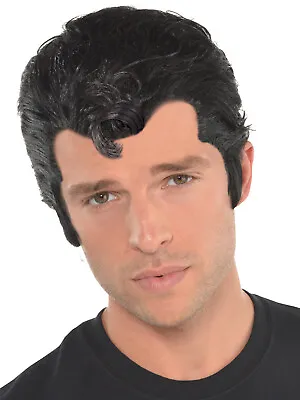 Adults Danny Greaser Wig Fancy Dress Grease T-Birds Rydell High 50's 1950s Mens • £15.99