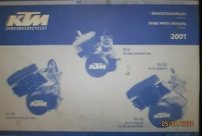 2001 KTM 50 SX MINI JUNIOR SENIOR ADVENTURE Motor Engine Spare Parts Manual OEM • $18.18