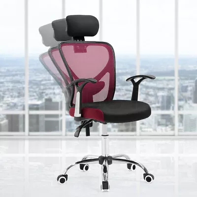 Executive Mesh Office Computer Chair Breathable Ergo Lumbar Support Work Home RD • $109.95