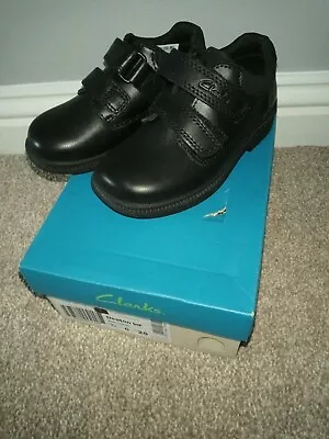 £24.99 • Buy Clarks Deaton Boys Black School Shoe 7.5 G Brand New