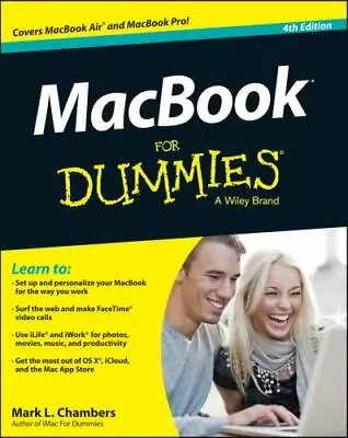 Macbook For Dummies By Chambers Mark L. • $5.06