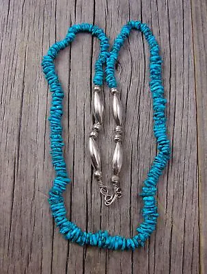 Native American Turquoise Nugget Bead Necklace Navajo • $95.40