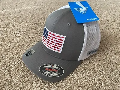 Columbia PFG Fish Flag Mesh Flexfit Cap XL/XXL • $19.95