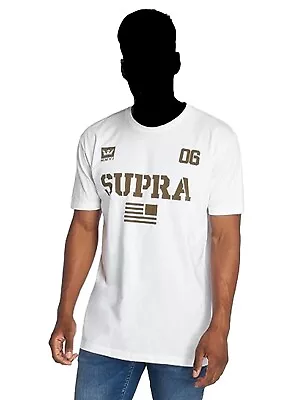 New Supra Streetwear 102104 Team USA Men's White T-Shirt RSPR-51 • $16.11