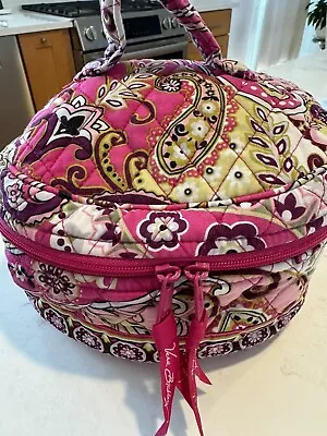 Vera Bradley Cosmetic Bag In Very Berry Paisley Pattern • $25