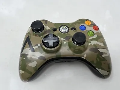 $13.95 • Buy *FOR PARTS/REPAIR* Xbox 360 Special Edition Green Camo Halo Wireless Controller