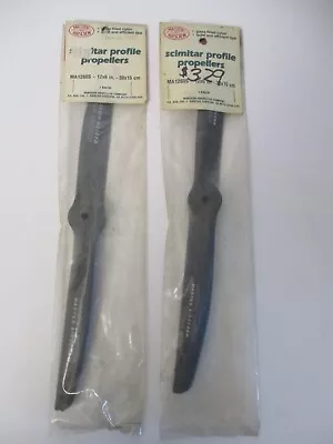 Vintage RC Parts NIP 2 - Master Airscrew Scimitar Profile Propellers 12 X 6 Inch • $32.95