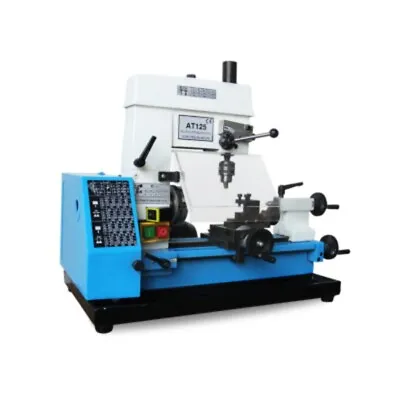 AT125 Turning Drilling And Milling Machine Woodworking Metal Bench Driller • $1398.80