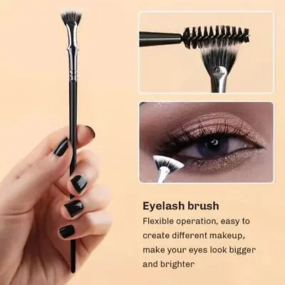 120° Angled Fan Mascara Brush Eyelash & Eyebrow Makeup Brush Tool 2023 • $10.28