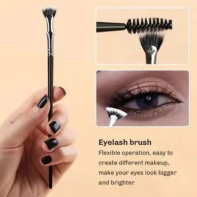 120° Angled Fan Mascara Brush Eyelash & Eyebrow Makeup Brush Tool 2024 • $0.01