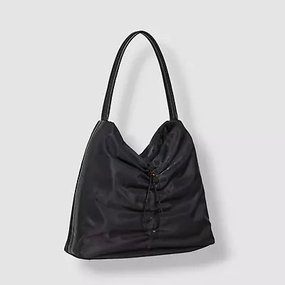 $90.48 • Buy $225 Staud Women's Black Solid Ruched Felix Nylon Tote Bag