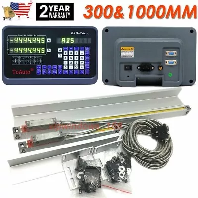 12  40  TTL Linear Scale 2Axis Digital Readout DRO Display Kit Milling Lathe • $161