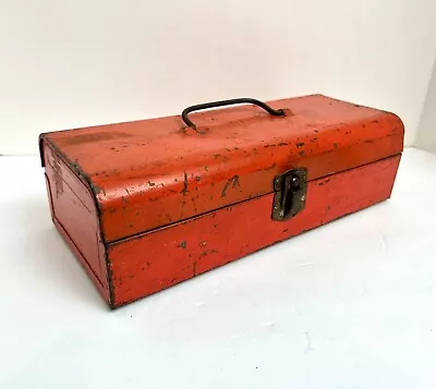 Vintage Bernzomatic Red Metal Box Empty Carry Tool Case • $15