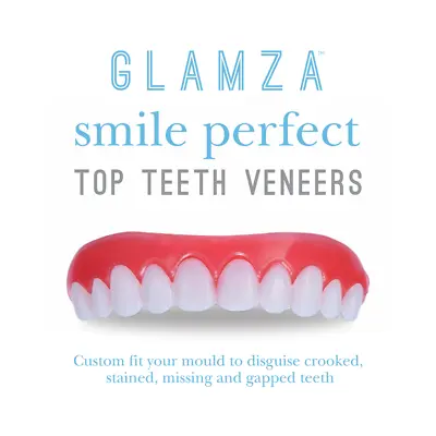 Smile Perfect Veneers Instant Top Teeth Cover Fix Snap On One Size Fits All UK • $18.40