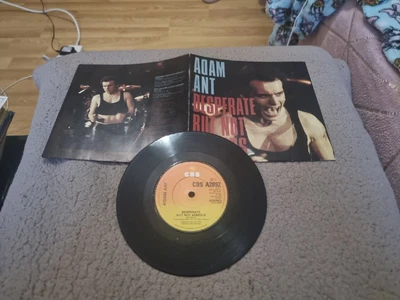 £4.99 • Buy ADAM & THE ANTS / ADAM ANT - Desperate But Not Serious 7  1982 CBS Fold-out Cvr