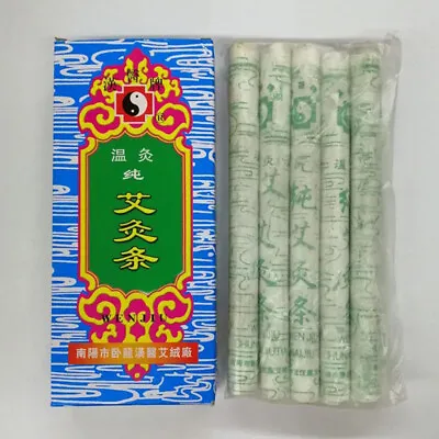 1:1 Moxa Rolls 3 Years Moxibustion Moxa Sticks Moxibustion Healing Therapy 10PCS • $12.99