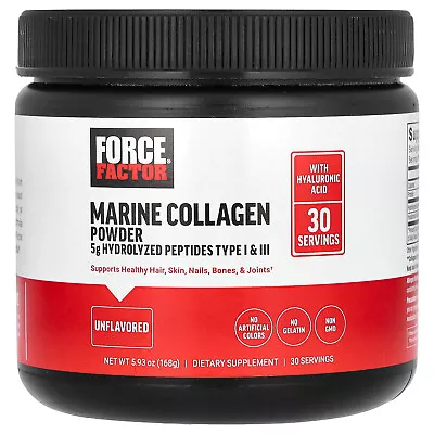 Marine Collagen Powder Unflavored 5.93 Oz (168 G) • $28.29