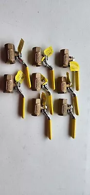 1/2  Apollo Brass Ball Valve  Brand New Made In USA 600 CWP LOT OF 8 • $25