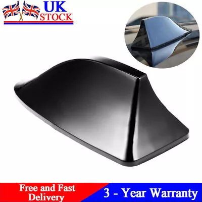 Universal Car Black Shark Fin-Roof Antenna Radio FM AM Aerial Signal Booster UK • £4.89