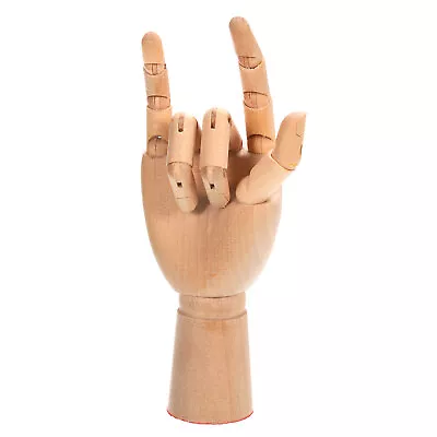 7  Wooden Hand Model Artist Mannequin Right Hand Model Flexible Movable • $16.30