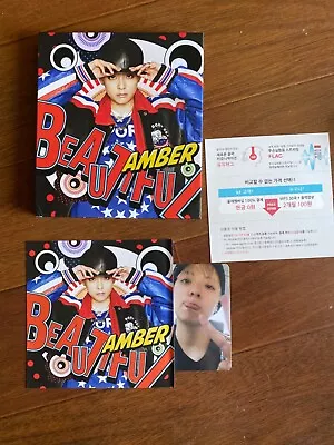 Amber The First Mini Album Beautiful CD Great Condition OOP Photocard F(x) 1st • $29.99