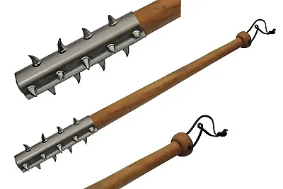 29  Medieval Spike Mace Round Bat Wood Handle With Lanyard • $69.99