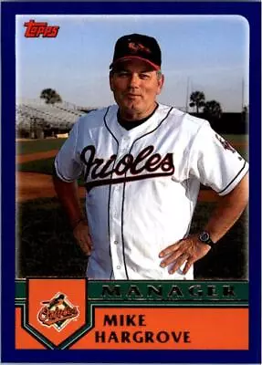 2003 Topps Baltimore Orioles Baseball Card #264 Mike Hargrove MG • $1.99