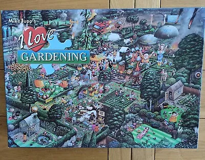 Gibsons Mike Jupp Title  I LOVE GARDENING Jigsaw Puzzle 1000 Piece . COMPLETE. • £5.99